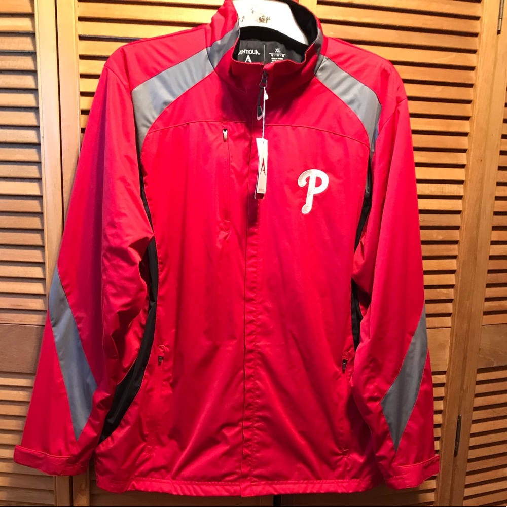 Antigua Red Philadelphia Phillies Jacket